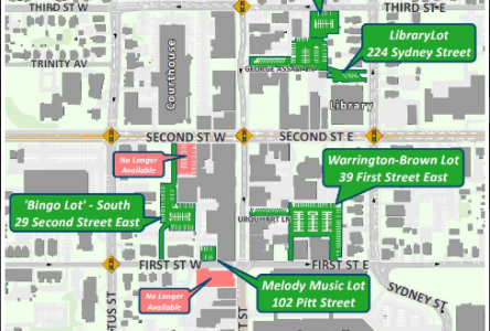 No more public parking at two downtown lots