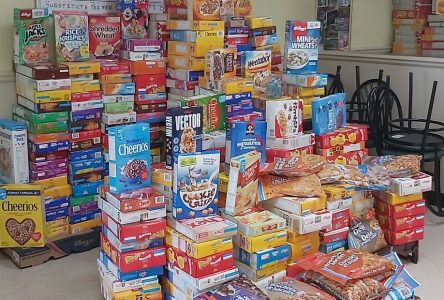 Village Diner collects nearly 300 boxes of cereal for Centre 105