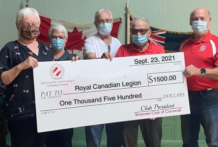 Kinsmen support Cornwall Legion