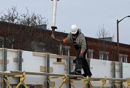 Cement pouring in at Prime Square