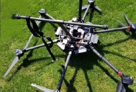 Large drone carrying firearms found in tree in southwestern Ontario