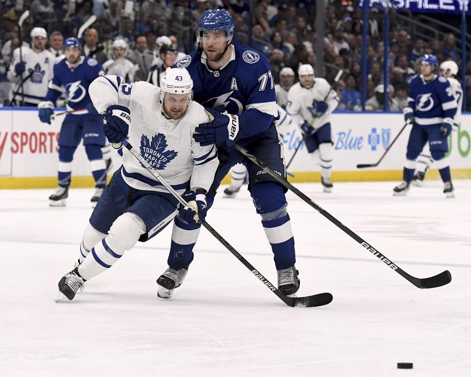 Maple Leafs forward Kyle Clifford suspended one game for boarding Tampa’s Ross Colton