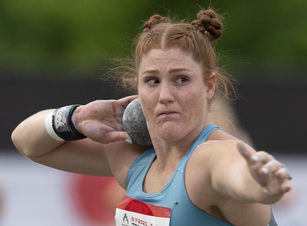 Mitton’s Canadian-record throw in shot put is second best in the world this season