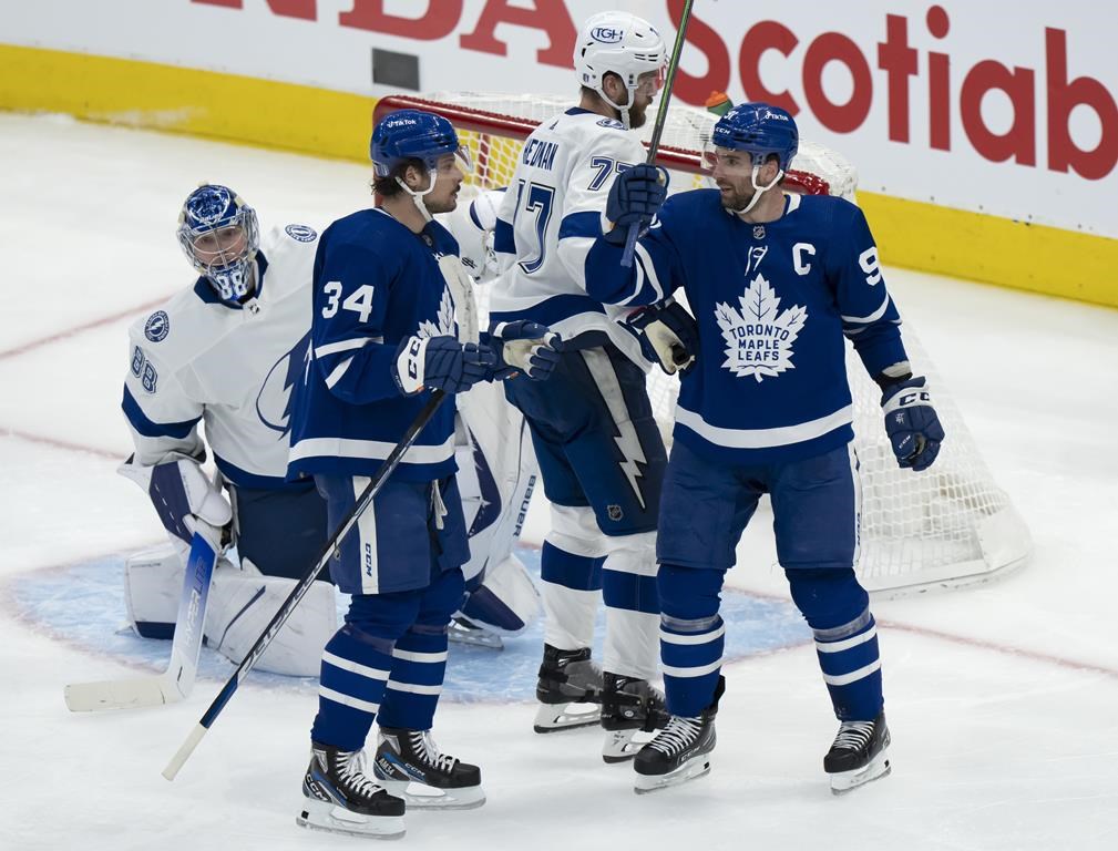 Lightning head back to Tampa one loss away from elimination after 4-3 loss to Leafs