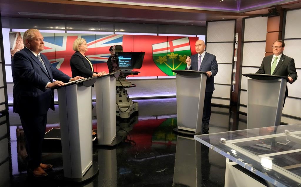 Quotes from the Ontario party leaders’ debate ahead of the June 2 election