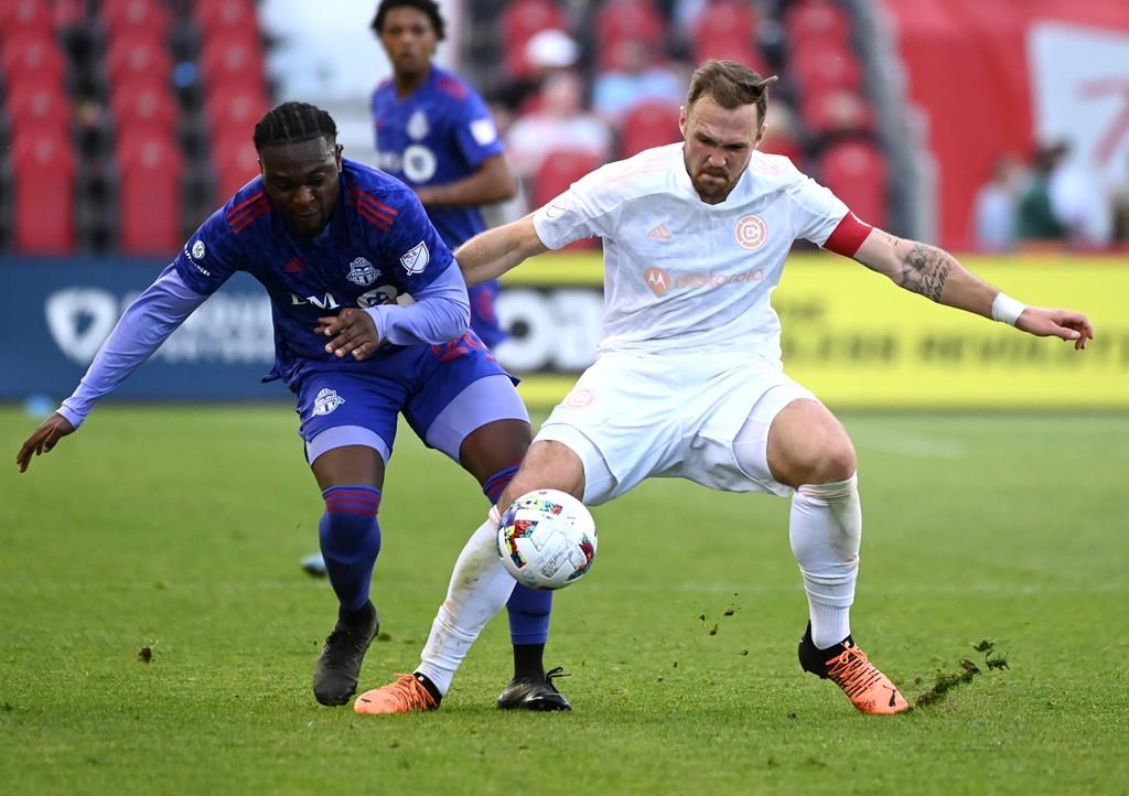 Pozuelo scores twice to help Toronto FC down Chicago, snap six-game winless streak