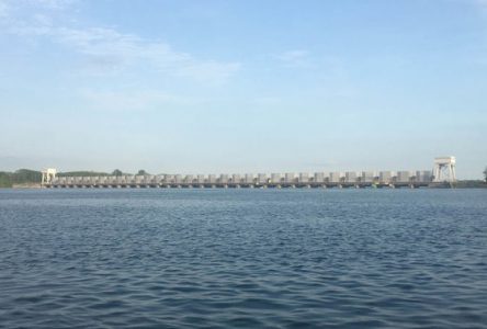 St. Lawrence River – Iroquois Control Dam Navigational Gates Open