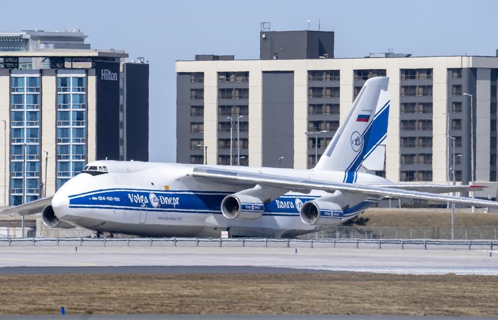 Russian plane stranded at Pearson airport in Toronto racking up parking fees