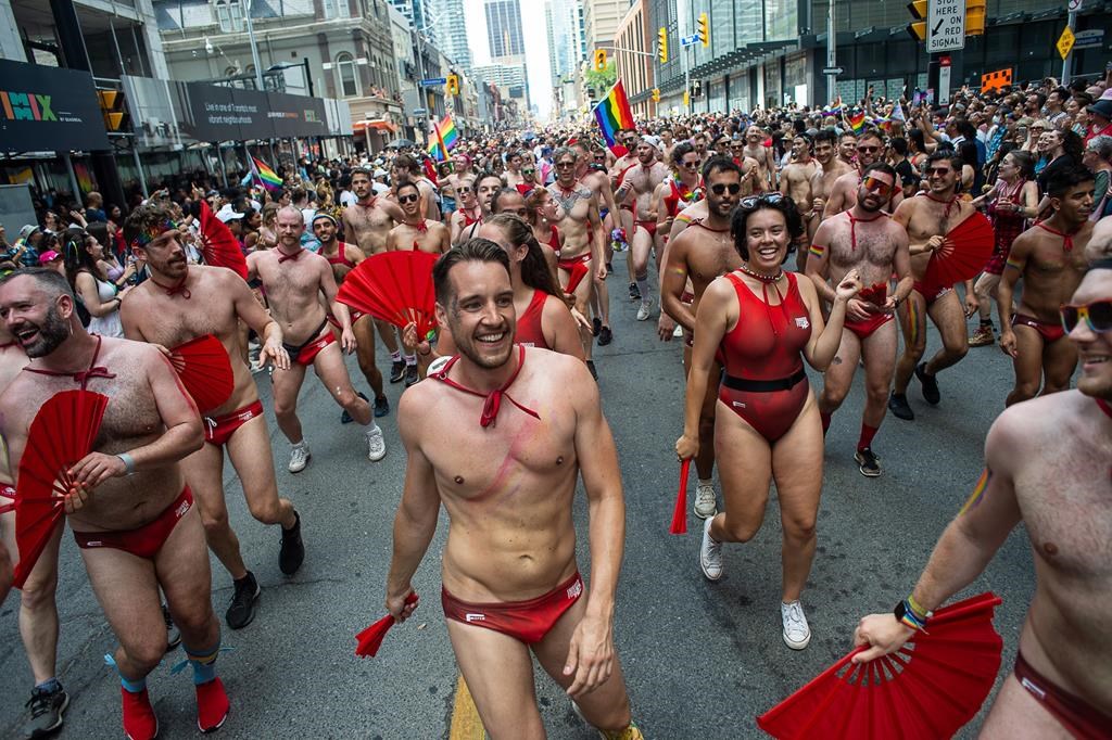 Tens Of Thousands Throng Downtown Toronto As Pride Parade Makes In Person Return