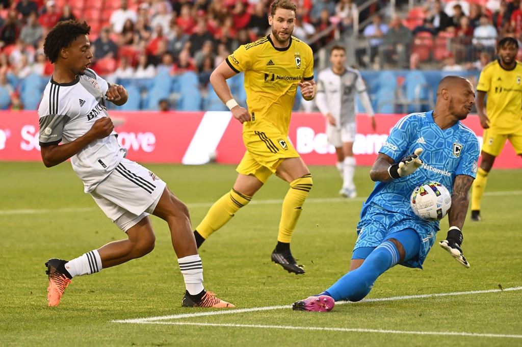 Canadian teenager Jacen Russell-Rowe helps Columbus Crew past Toronto FC