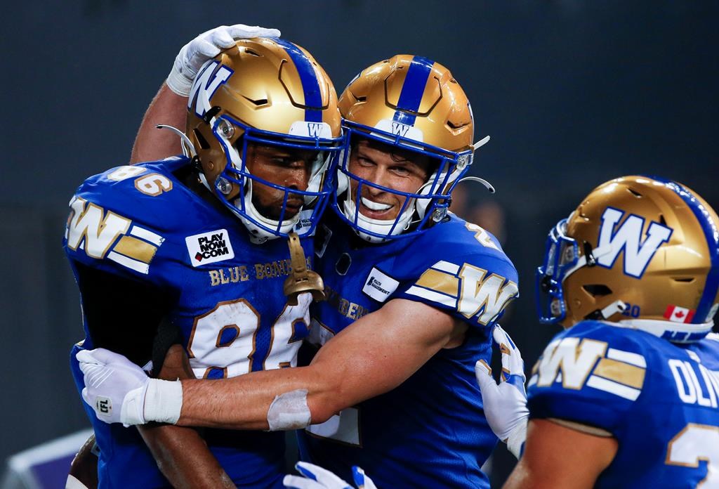 Receivers Ellingson, Lawler, QB Evans named CFL top performers for Week 6