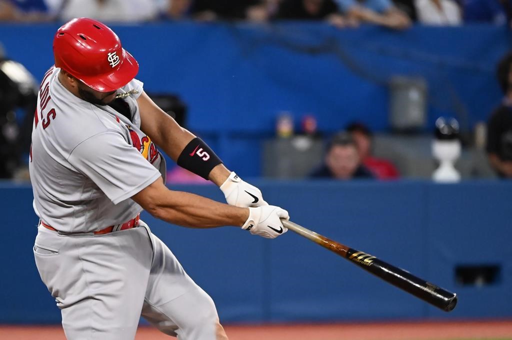 Pujols leads Cardinals past Blue Jays 6-1, makes St. Louis history