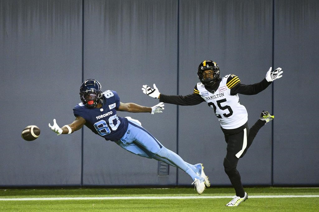 Bethel-Thompson, Peters combine to lead Argos past Ticats 37-20