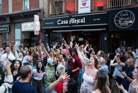 Crowds of fans gather ahead of sold-out Taylor Swift appearance at TIFF