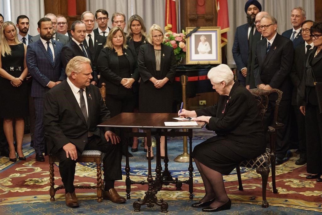 Ontario’s lieutenant governor proclaims accession of King Charles III