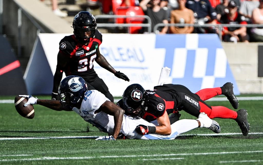 Collaros, Gittens, Jefferson named CFL top performers for Week 14