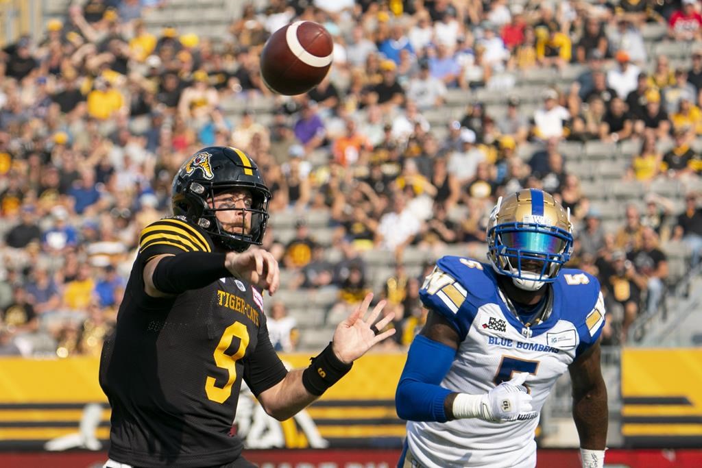 Veteran Dane Evans leads Ticats to stunning home victory over Blue Bombers