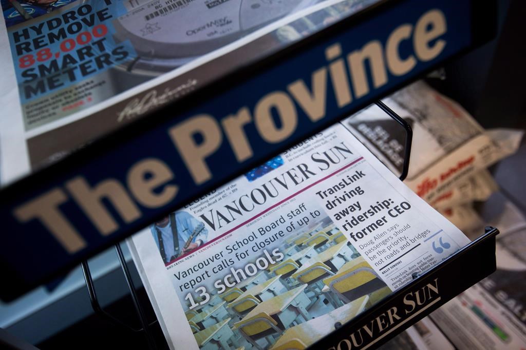 Postmedia to end Monday print edition of nine urban daily newspapers