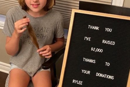 Rylee Paquette Raises $2,050 for Angel Hair for Kids Program