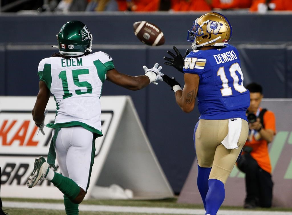 Beverette, Demski and Collaros all earn CFL top performer honours