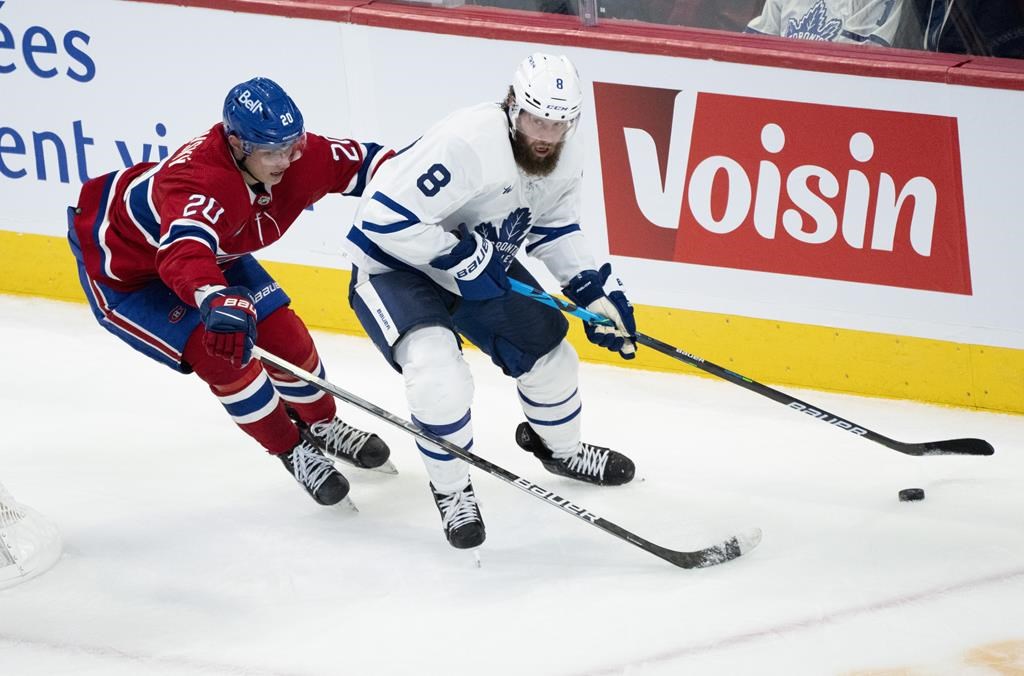 Maple Leafs defenceman Jake Muzzin to miss at least three games with neck injury