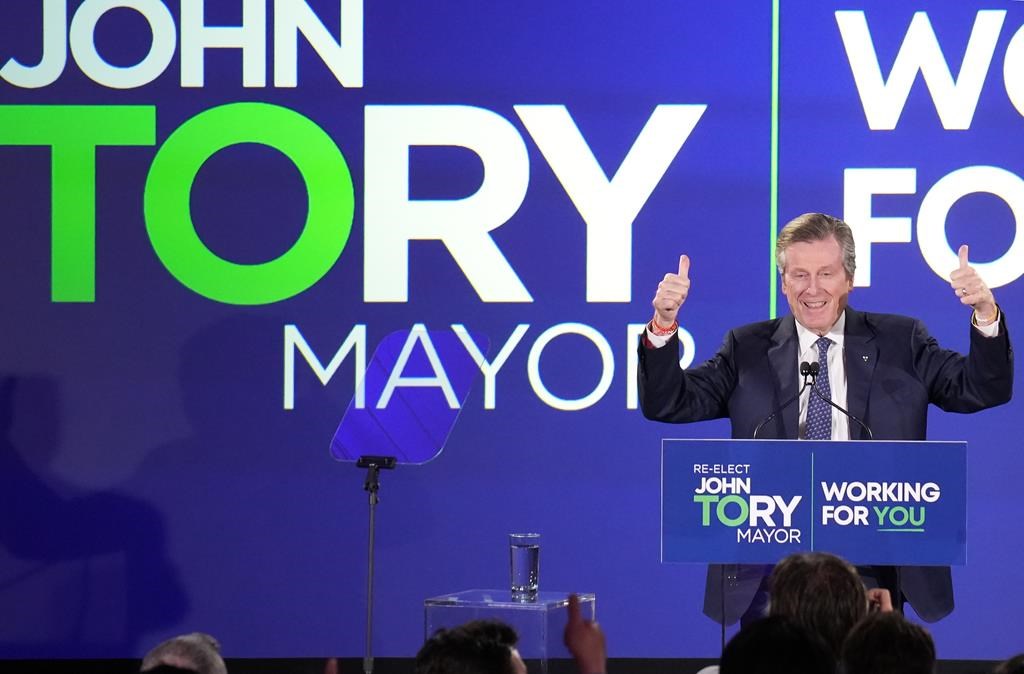 John Tory promises work on ‘unfinished business’ in third term as Toronto mayor