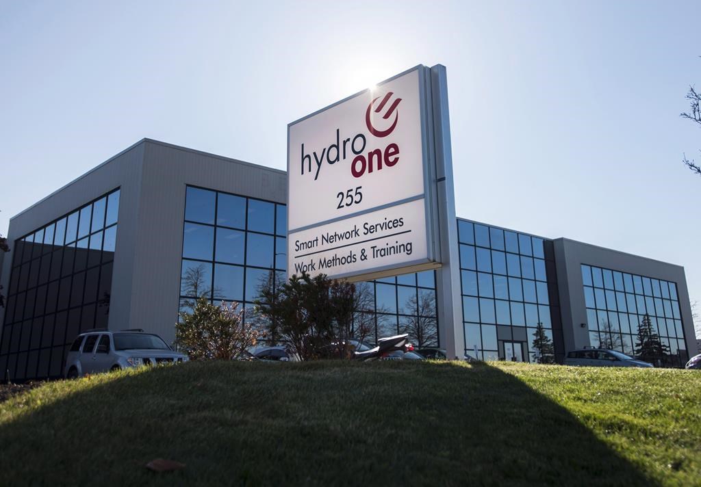 Hydro One reports $307M third-quarter profit, up from $300M a year ago