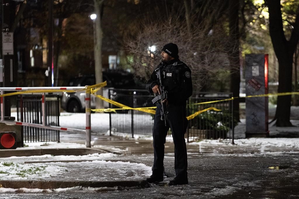 Police searching for suspects after Toronto shooting left one dead, three in hospital