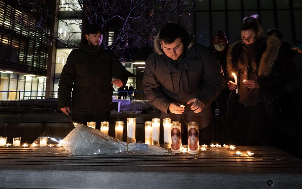 Over 100 people attended vigil for Vaughan, Ont., shooting victims and their families