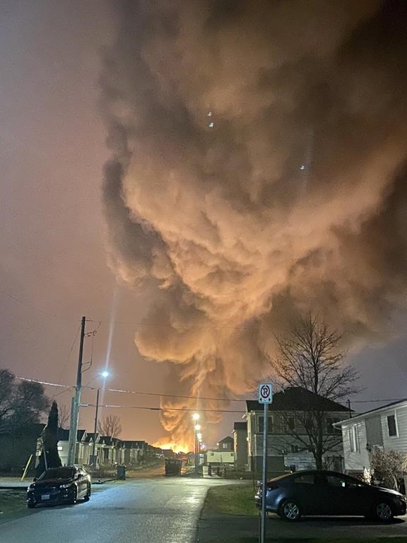 One seriously injured after St. Catharines explosion, fire at industrial facility