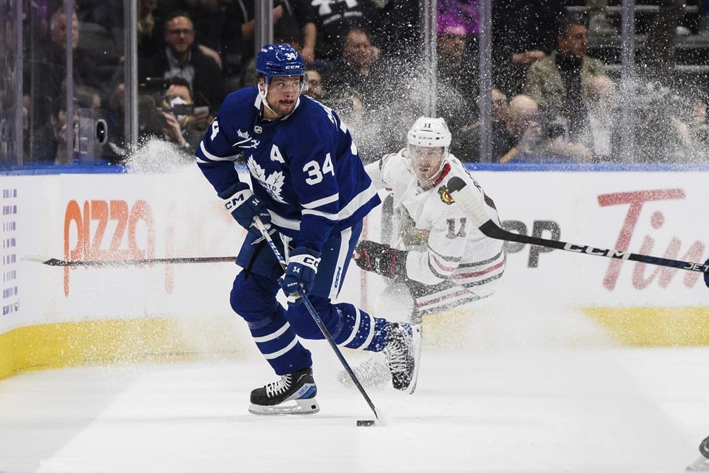 Matthews returns from injury, Nylander stays hot as Maple Leafs down Blackhawks