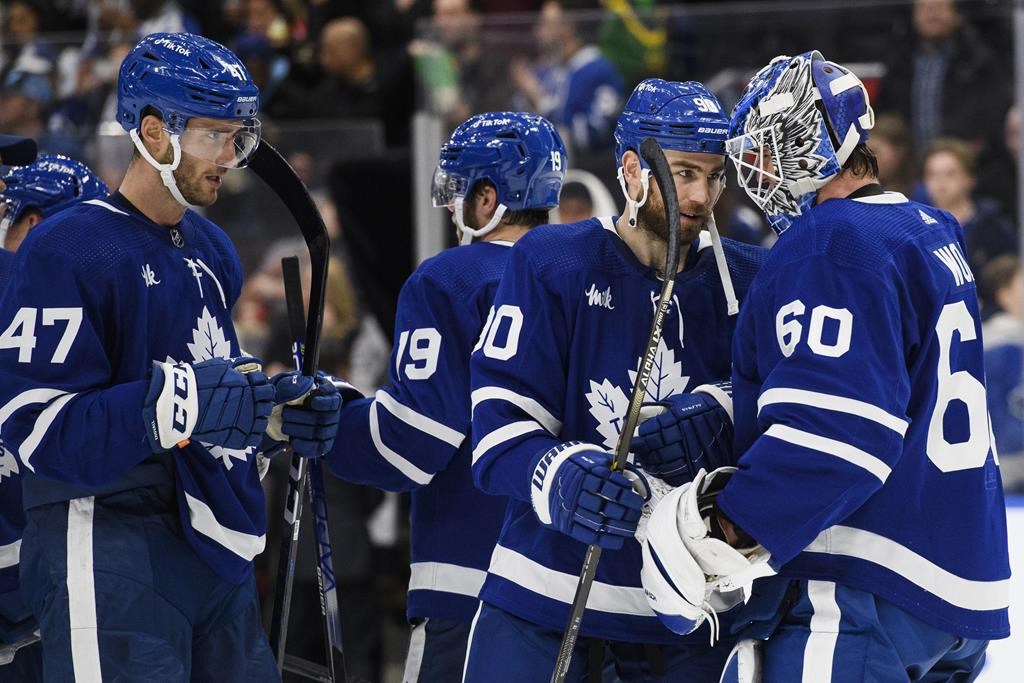 Bunting scores twice, Leafs down Canadiens in Toronto debuts for O’Reilly, Acciari