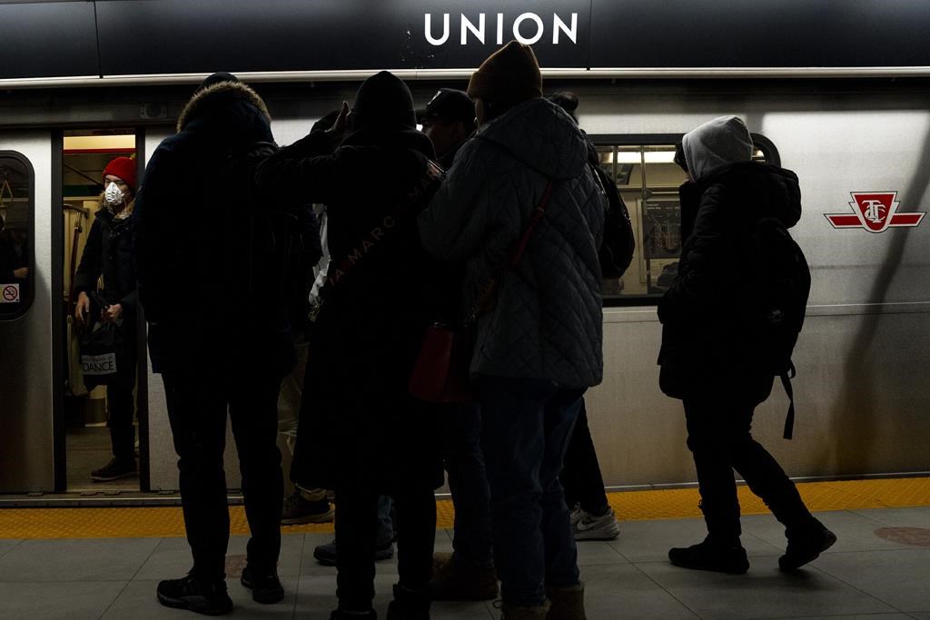 Toronto police say man pushed onto subway tracks, no injuries reported