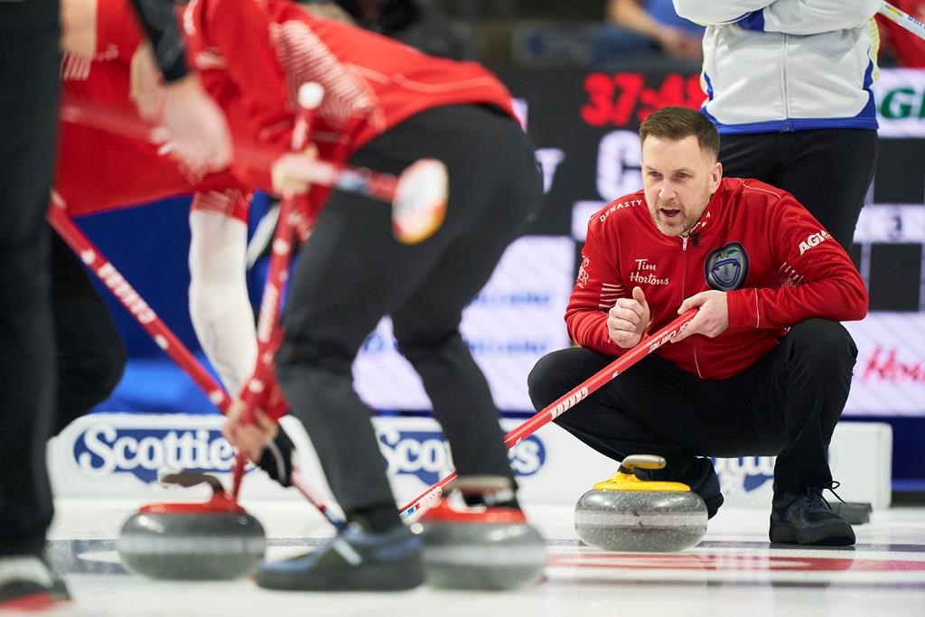 Defending champion Gushue wins opening game at the Tim Hortons Brier