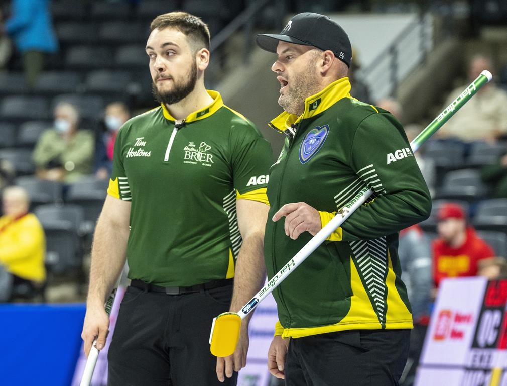 Northern Ontario’s Tanner Horgan books playoff ticket at Tim Hortons Brier