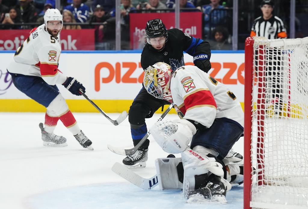 Panthers down Leafs 3-2 in OT to boost playoff hopes after Maurice’s mid-game tirade