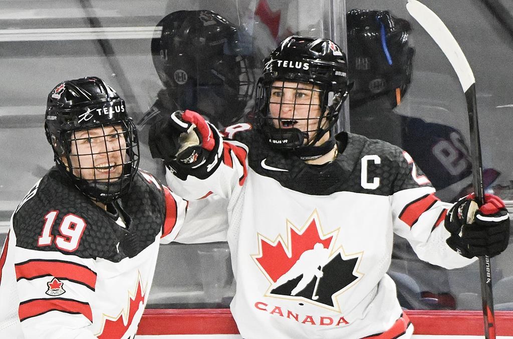 Canada women defeat Switzerland 4-0 in opening game at world hockey championship