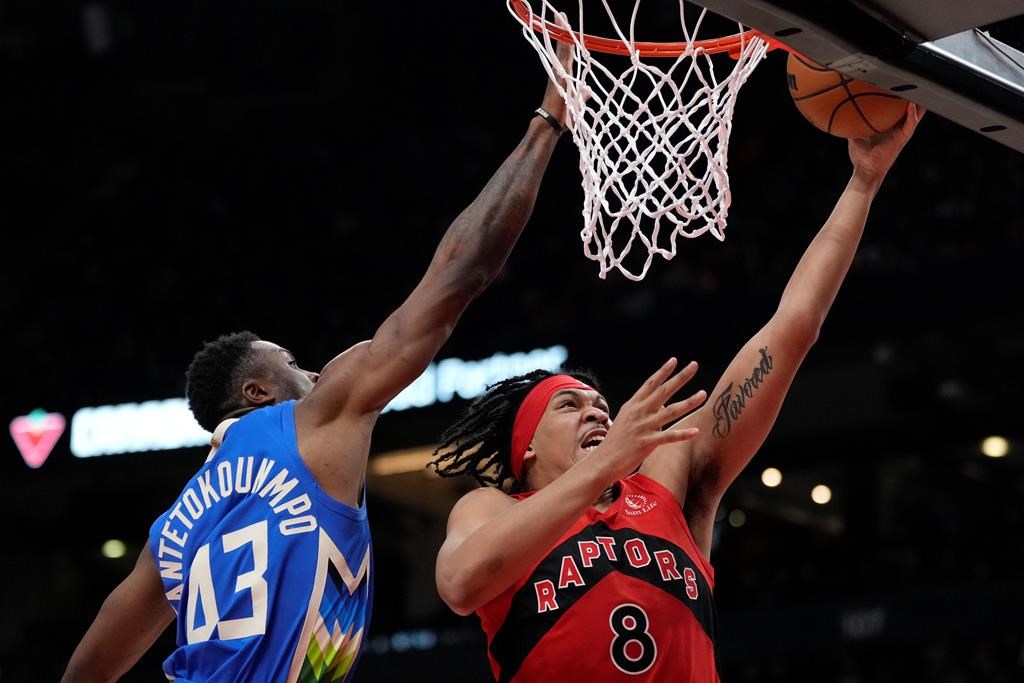 Gary Trent Jr. leads Raptors past Bucks 121-105 in regular-season finale