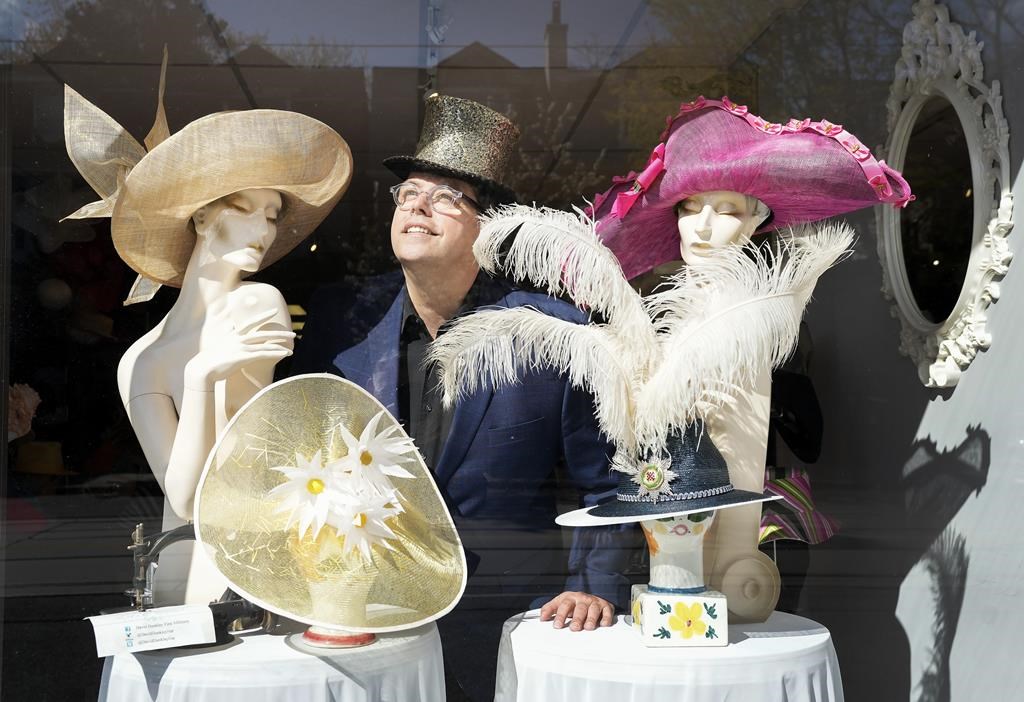 ‘Gold obviously’: Toronto milliner heads to U.K. with his hats for coronation parties