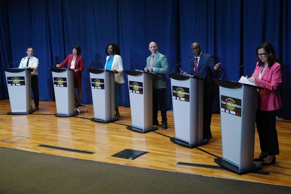 Leading mayoral hopefuls square off in heated CBC Toronto debate as byelection nears