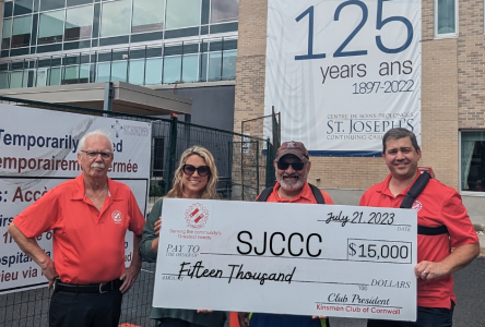 Kinsmen Club Donates to St. Joseph Continuing Care Centre