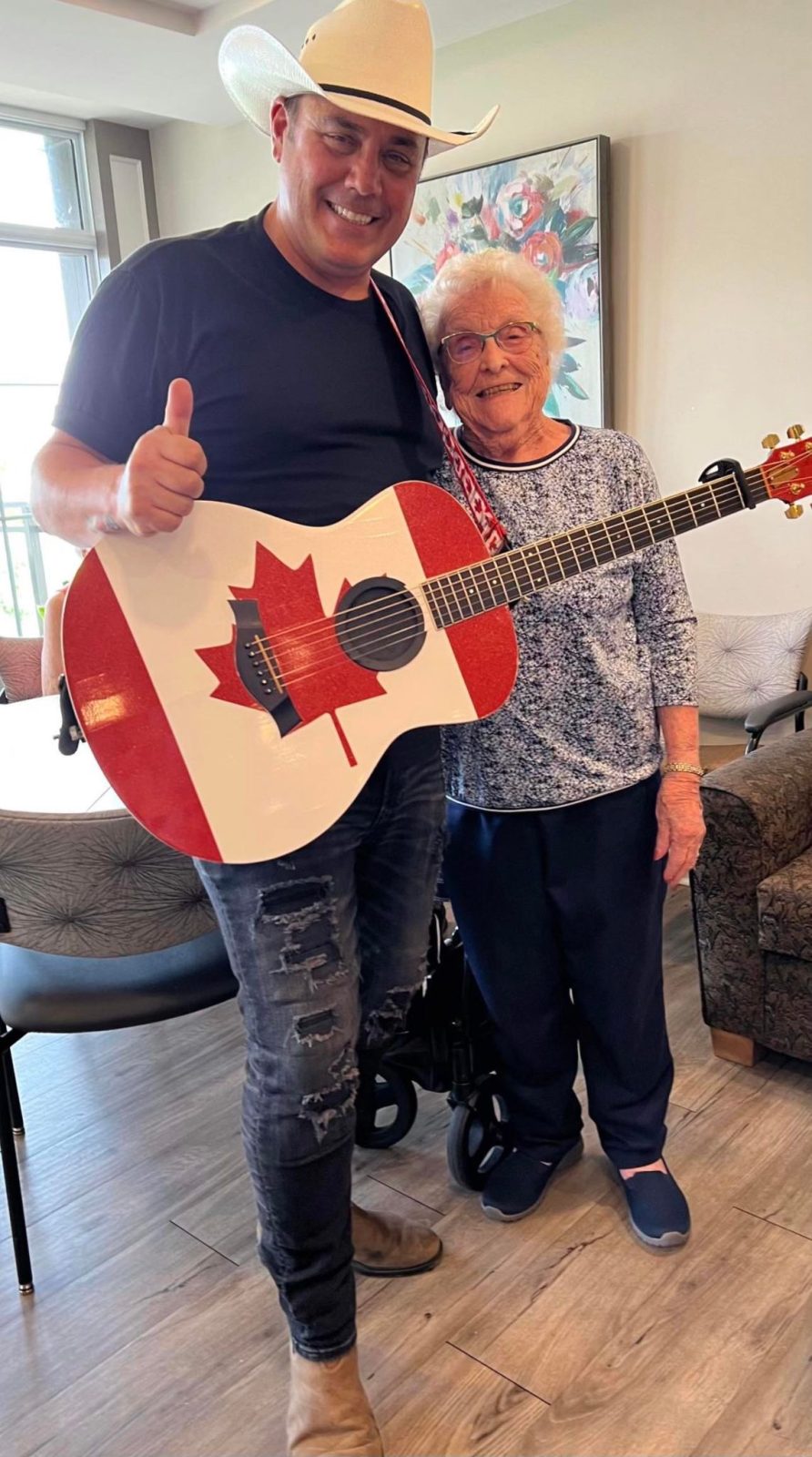 “Cowboy” Mark Brings Smiles to Retirement Residents