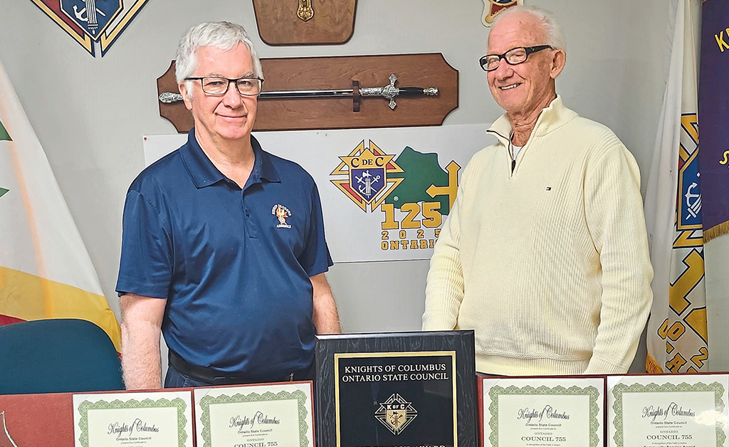 Cornwall Knights recognized at convention