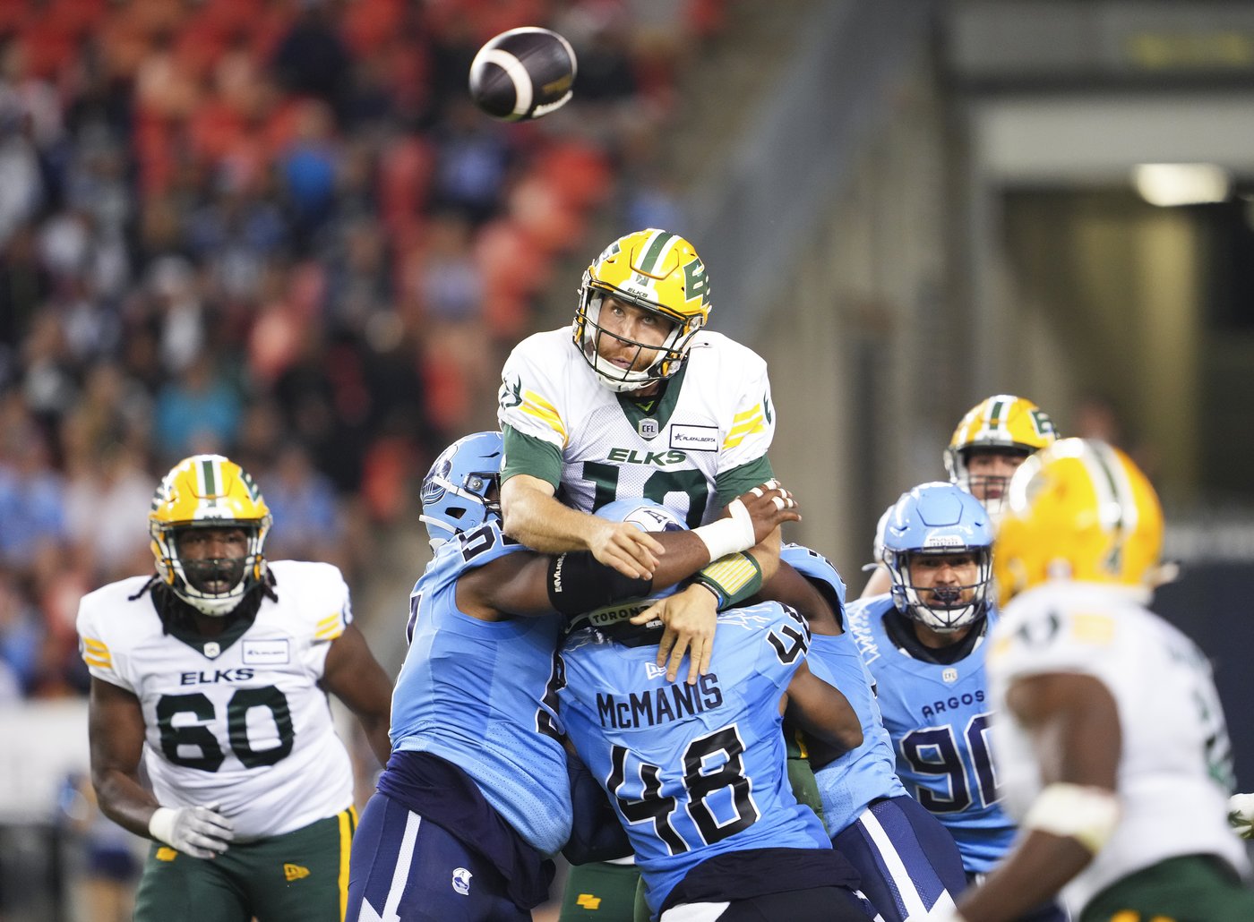 Bethel-Thompson, Beverette, Argos’ offensive line named in CFL honour roll.