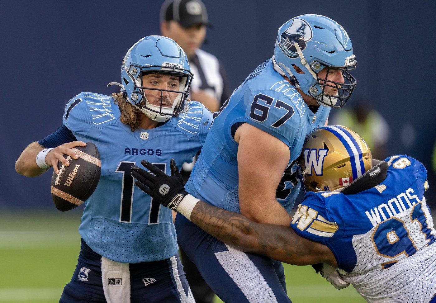 Hajrullahu’s 34-yard field goal, superb defence give Argos 16-14 OT win over Bombers