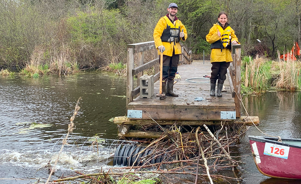 RRCA Installs Beaver Baffles at Conservation Areas