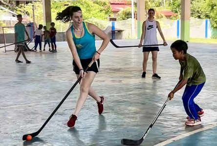 Harvard Student-Athlete from Cornwall Teaches Hockey to Kids in the Philippines