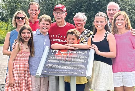 Bob Thompson Court unveiled