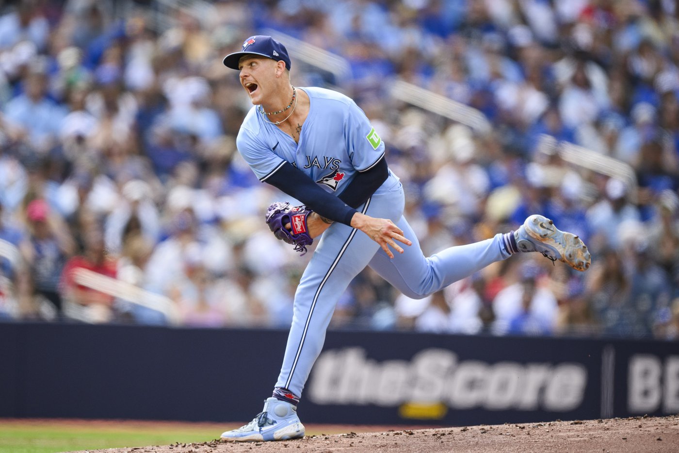 Francis loses no-hitter bid late, helps lead Blue Jays to 3-1 victory over Angels