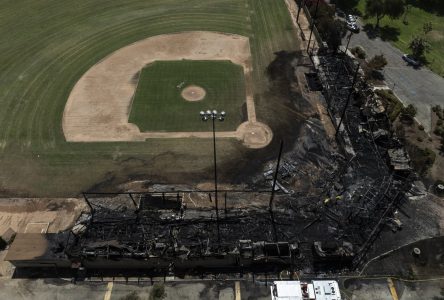 Fire hits historic Southern California baseball field seen in Hollywood movies